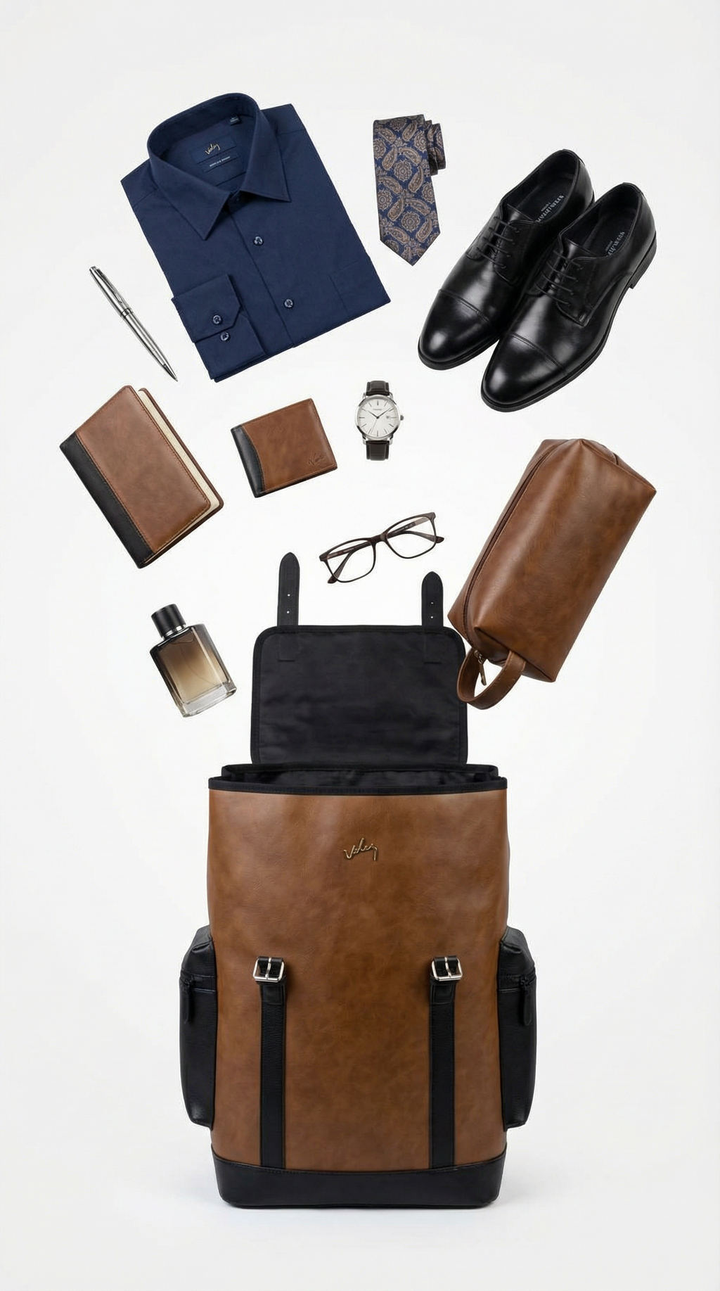 MORRAL DE CUERO PARA HOMBRE